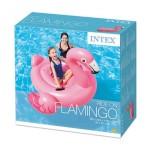 INTEX ΦΟΥΣΚΩΤΟ ΣΤΡΩΜΑ ΘΑΛΑΣΣΗΣ FLAMINGO ΡΟΖ 142X137Χ97CM